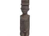 a small statue of a man with a hat on his head