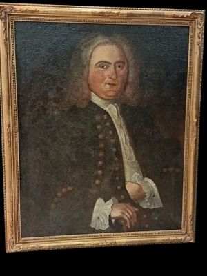 Ecole Française (XVIIIè) "Portrait d'homme en buste", huile …