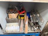 a shelf with a lot of tools and tools on it
