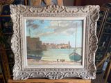 a picture of a picture of a painting on a easel