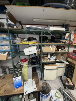 Etagère métallique verte 1,5 mètres de racks