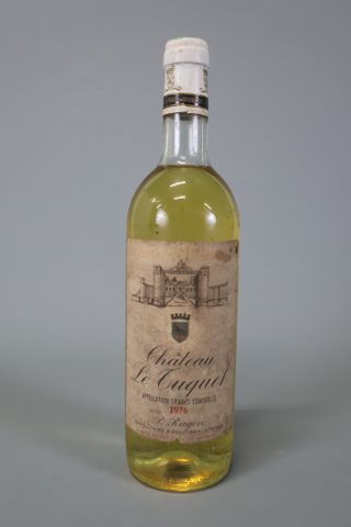 1 Bouteille de Bordeaux Blanc « Château Le Tuquet » de 1976