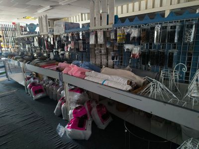 many items on the shelves in the store for sale