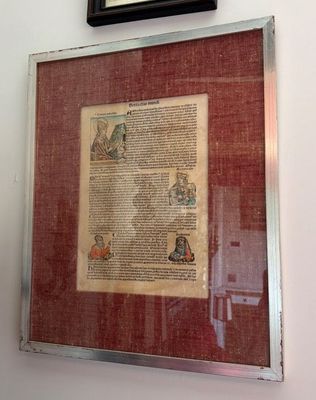 Paire de reproductions d'après des pages d'incunables, impri…