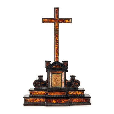 ÉLÉMent DÉCoratif EN Bois Divers ET EN ÉCaille DE Tortue, SI…