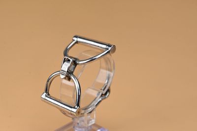 HERMES PARIS. Bracelet en argent 925/1000e modèle "mors".