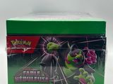 the box of the pokemon trading card game has a picture of a green monster