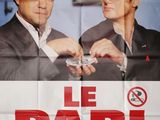 french movie poster for the film le pari, starring two men in suits