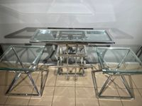 Ensemble comprenant une console et deux bouts de canapé en m… (photo 2)