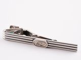 sterling silver tie bar with eye of horus on it