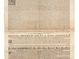 un vieux document sur lequel figure la photo d'un homme