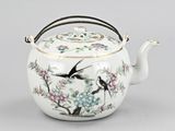 a chinese porcelain teapot and cover, 20th century