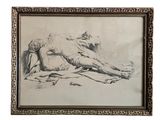 an image of a drawing of a man laying on the ground