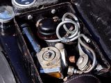 a close up of a motorcycle with a bunch of items inside of it