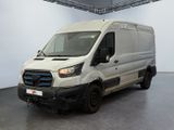 a white van that is parked in a garage