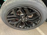 a close up of a tire on a vehicle