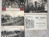 plusieurs vieilles cartes postales représentant un cimetière et un cimetière
