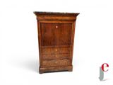 an image of a wooden cabinet with a marble top