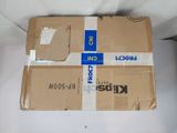 a box that is sitting on top of a bed