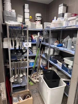 a room filled with lots of dishes and other items