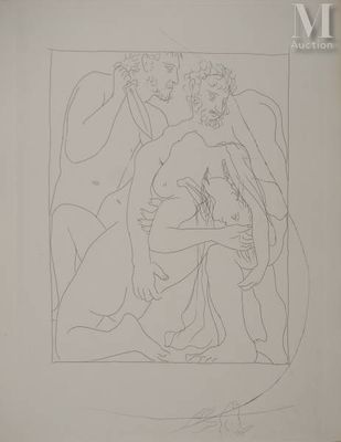 an image of a drawing of a woman holding a child