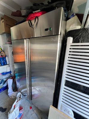 Réfrigérateur inox METRO, ouvrant par 2 portes, froid positi…