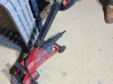 a toy crane that is sitting on the floor