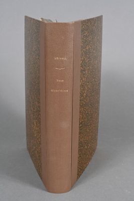 a brown book that has a brown cover on it