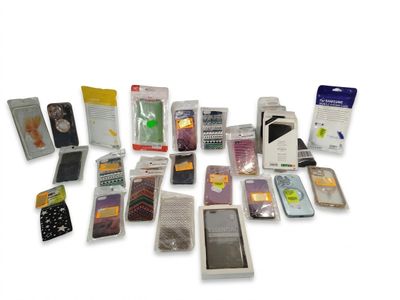 many different types of cell phones that are in the picture