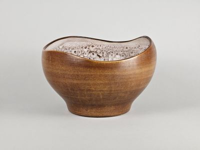 une image représentant un bol en bois contenant une substance blanche