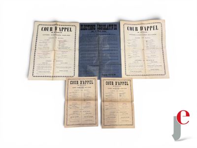 an image of a set of four pamphlets with a picture of a man