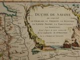 an old map of the region of duce de savoie in france