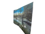 a picture of a painting on the wall of a house