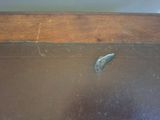 a piece of wood that has been left on the floor