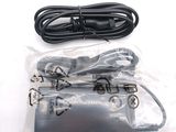 two cables and a charger in the package
