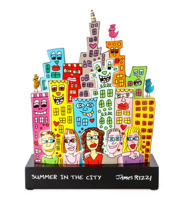 an image of a sculpture of a city with people on it
