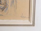 a picture of a drawing on the wall of a room