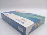 the box is empty and ready to be opened on the white surface