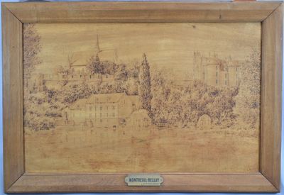 Abbé MOREAU - Vue du château de MONTREUIL-BELLAY depuis la r…