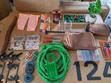 a table with a lot of different items on it