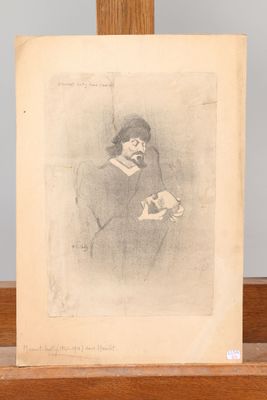 an old picture of a woman holding a cat on a wooden table