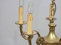Lustre en laiton à six bras de lumière, la base de forme bal… (photo 3)