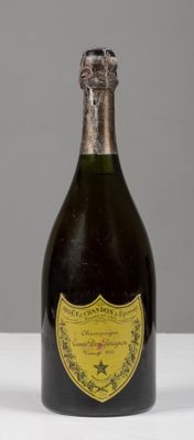 an image of a bottle of champagne on a white table