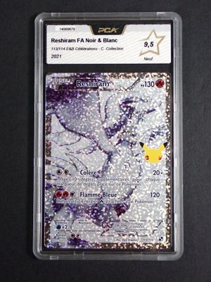 a close up of a pokemon trading card on a black surface