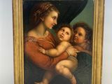 an image of a painting of a woman holding a baby and a man