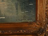 a picture of a painting on the wall of a room