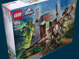 une boîte contenant un ensemble Lego Jurassic