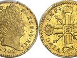 an image of a gold coin with a cross on it