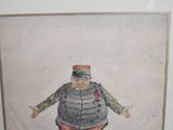 a picture of a painting of a man in a military uniform
