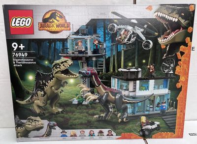 the box of the lego jurassic set is open and ready to be played